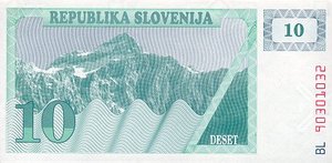 Slovenia, 10 Tolarjev, P4a