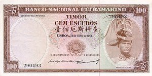 Timor, 100 Escudo, P28a Sign.3