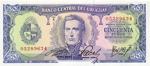 Uruguay, 50 Peso, P46a Sign.2