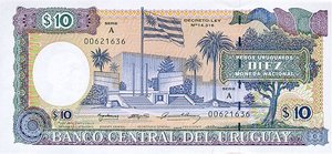 Uruguay, 10 Peso, P73Ba