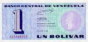 Venezuela, 1 Bolivar, P68