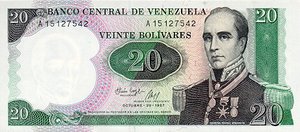 Venezuela, 20 Bolivar, P71