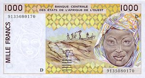 West African States, 1,000 Franc, P411Da