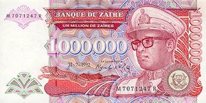 Zaire, 1,000,000 Zaire, P44a