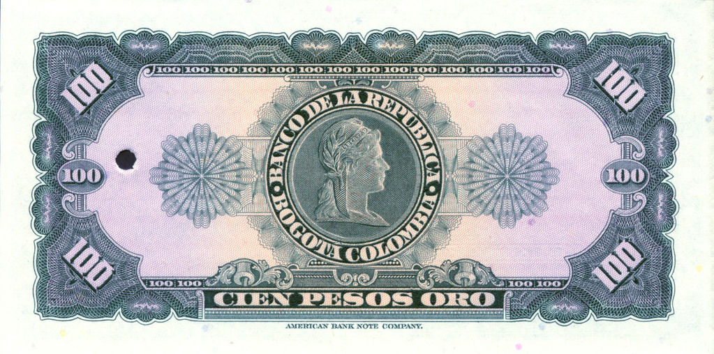 Banknote Index - Colombia 100 Peso Oro: P403r