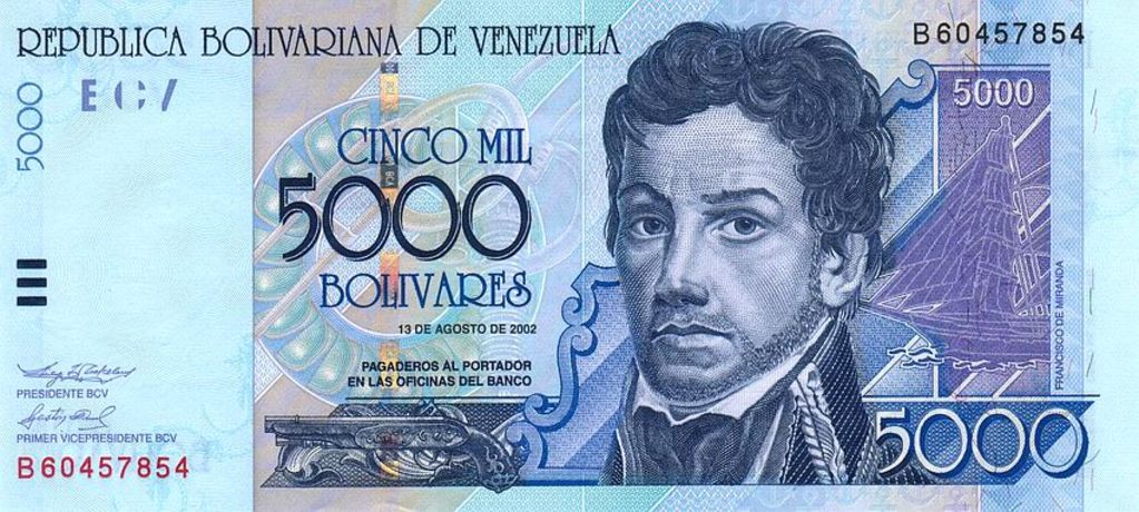 Banknote Index - Banco Central de Venezuela