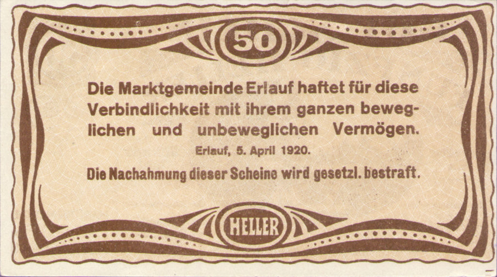 Banknote Index - Austria 50 Heller: FS 181b