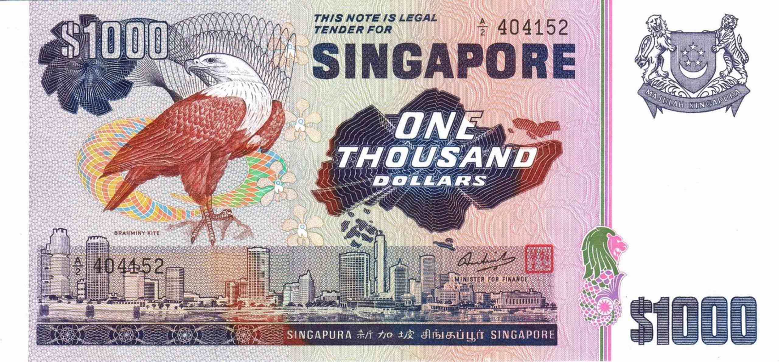 Banknote Index - Singapore 1000 Dollar: P16