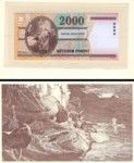 Hungary, 2,000 Forint, P-0186New