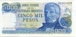 Argentina, 5,000 Peso, P-0305b Sign.2