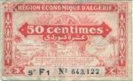 Algeria, 50 Centime, P-0097b F1