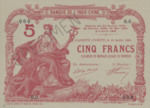 Tahiti, 5 Franc, P-0001s