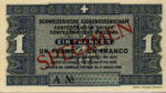 Switzerland, 1 Franc, P-0040as