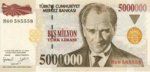 Turkey, 5,000,000 Lira, P-0210