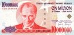 Turkey, 10,000,000 Lira, P-0214