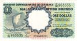 Malaya and British Borneo, 1 Dollar, P-0008A