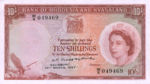 Rhodesia and Nyasaland, 10 Shilling, P-0020a v7