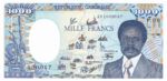 Gabon, 1,000 Franc, P-0010a