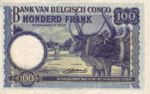 Belgian Congo, 100 Franc, P-0017d