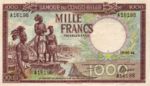 Belgian Congo, 1,000 Franc, P-0019a