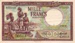 Belgian Congo, 1,000 Franc, P-0019b