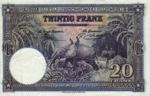 Belgian Congo, 20 Franc, P-0023