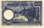 Belgian Congo, 100 Franc, P-0025b