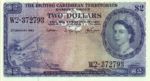 British Caribbean Territories, 2 Dollar, P-0008c