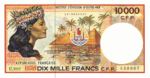 French Pacific Territories, 10,000 Franc, P-0004g