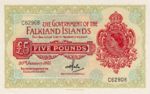 Falkland Islands, 5 Pound, P-0009b
