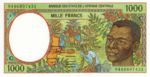 Central African States, 1,000 Franc, P-0102Cb