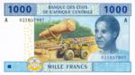 Central African States, 1,000 Franc, P-0407A