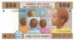 Central African States, 500 Franc, P-0406A