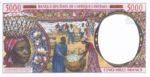 Central African States, 5,000 Franc, P-0404Lg