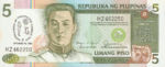 Philippines, 5 Peso, P-0176a