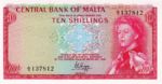Malta, 10 Shilling, P-0028