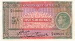 Malta, 5 Shilling, P-0012