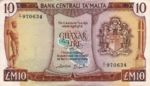 Malta, 10 Lira, P-0033a