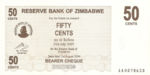 Zimbabwe, 50 Cent, P-0036,RBZ B27a
