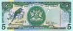 Trinidad and Tobago, 5 Dollar, P-0042a