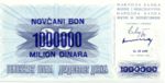 Bosnia and Herzegovina, 1,000,000 Dinar, P-0035b