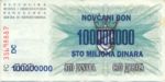 Bosnia and Herzegovina, 100,000,000 Dinar, P-0037