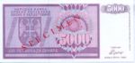 Bosnia and Herzegovina, 5,000 Dinar, P-0138s
