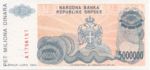Bosnia and Herzegovina, 5,000,000 Dinar, P-0153a