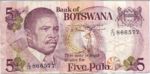 Botswana, 5 Pula, P-0008c