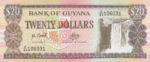 Guyana, 20 Dollar, P-0027 v2,BOG B5b