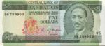 Barbados, 5 Dollar, P-0032a