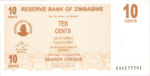 Zimbabwe, 10 Cent, P-0035