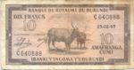 Burundi, 10 Franc, P-0009