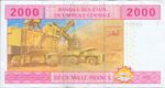 Central African States, 2,000 Franc, P-0108T